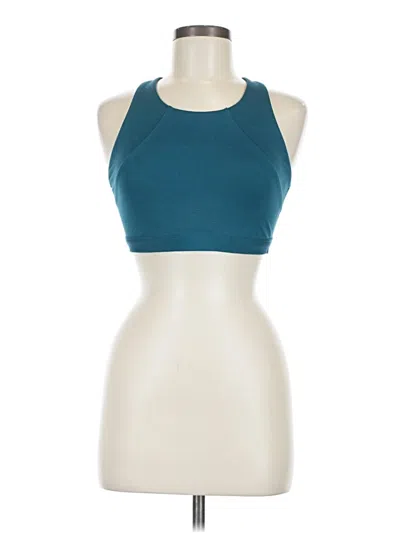 Pre-owned All In Motion Tank Top Teal Halter Neckline Tops In Blue