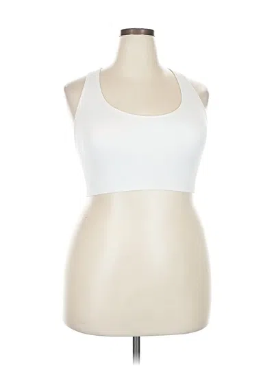 Pre-owned All In Motion Tank Top White Halter Neckline Tops