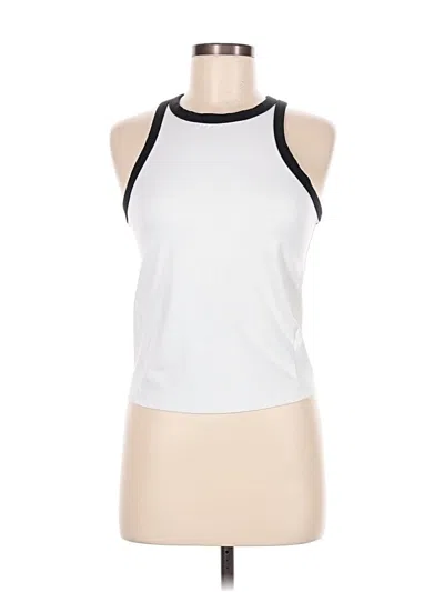 Pre-owned All In Motion Tank Top White Halter Neckline Tops