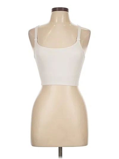 Pre-owned All In Motion Tank Top White Strapless Neckline Tops