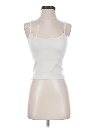 Pre-owned All In Motion Tank Top White Strapless Neckline Tops