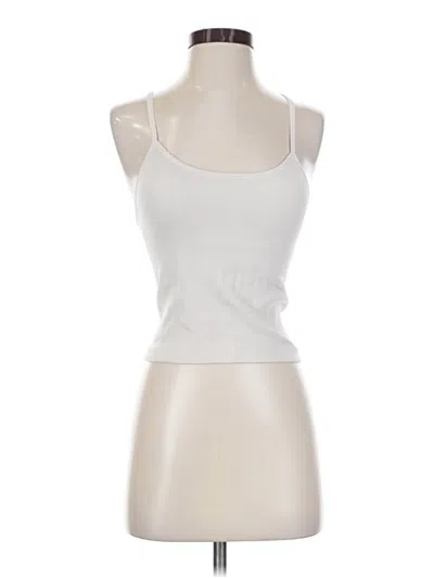 Pre-owned All In Motion Tank Top White Strapless Neckline Tops