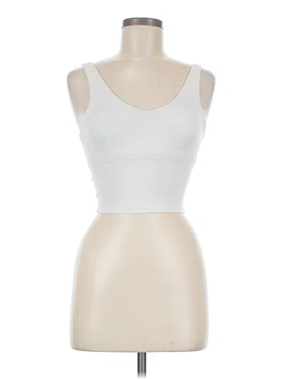Pre-owned All In Motion Tank Top White Strapless Neckline Tops