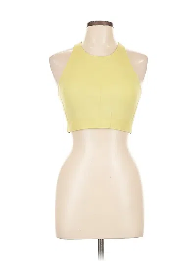 Pre-owned All In Motion Tank Top Yellow Halter Neckline Tops