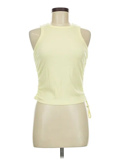 Pre-owned All In Motion Tank Top Yellow Halter Neckline Tops