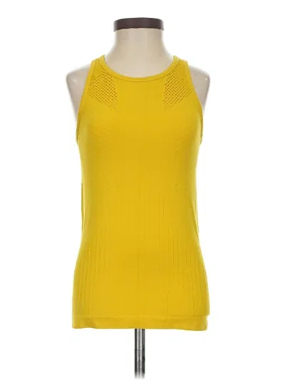 Pre-owned All In Motion Tank Top Yellow Halter Neckline Tops