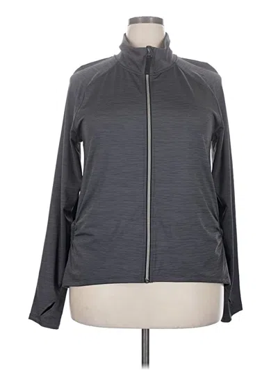Pre-owned All In Motion Track Jacket In Gray