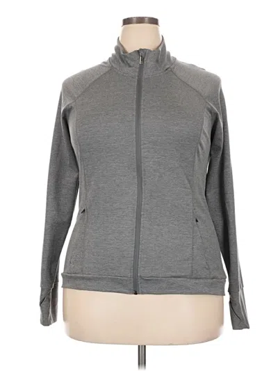 Pre-owned All In Motion Track Jacket In Gray
