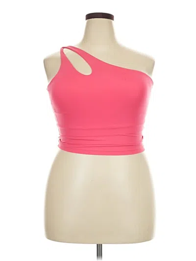 Pre-owned All In Motion Tube Top Pink One Shoulder Neckline Tops