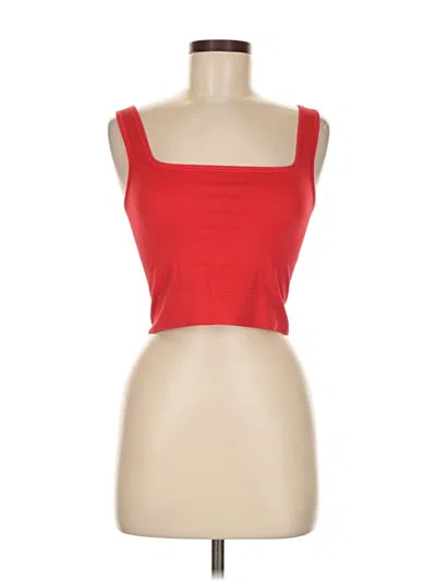 Pre-owned All In Motion Tube Top Red Strapless Neckline Tops