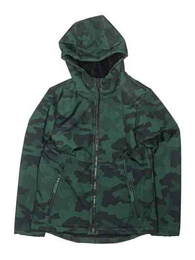 Pre-owned All In Motion Kids' Windbreaker Jacket In Green