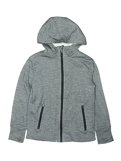 Pre-owned All In Motion Kids' Zip Up Hoodie In Gray