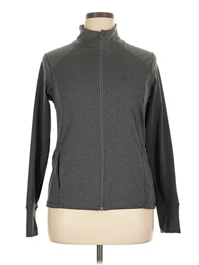 Pre-owned All In Motion Zip Up Hoodie In Gray