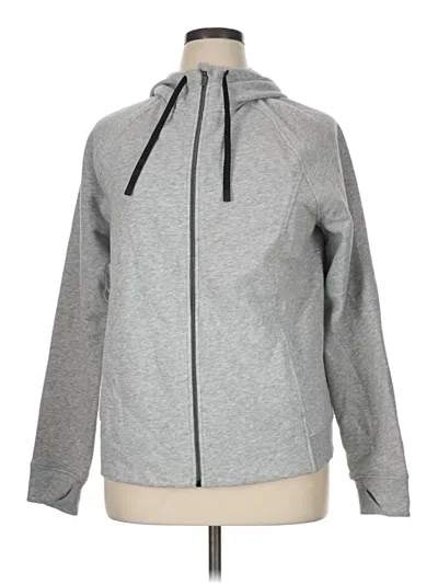 Pre-owned All In Motion Zip Up Hoodie In Gray