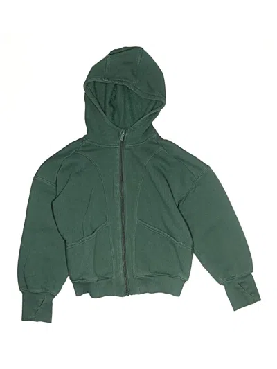 Pre-owned All In Motion Kids' Zip Up Hoodie In Green