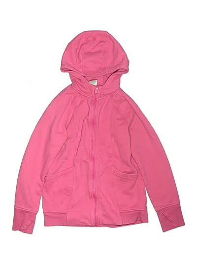 Pre-owned All In Motion Kids' Zip Up Hoodie In Pink