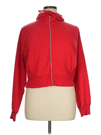 Pre-owned All In Motion Zip Up Hoodie In Red