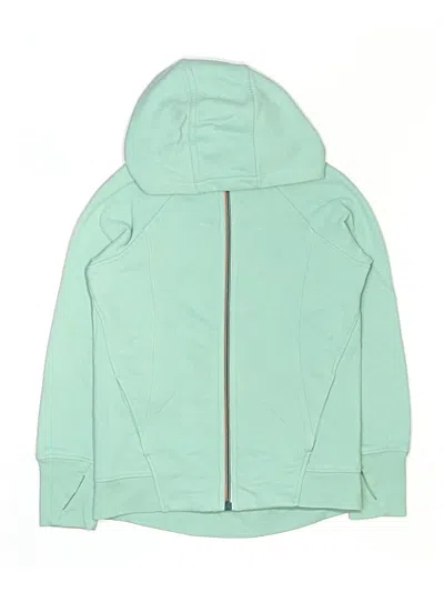 Pre-owned All In Motion Kids' Zip Up Hoodie In Teal