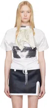 All In Off-white Twisted Foulard T-shirt