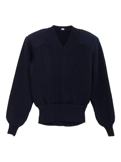 All In Ribbed Jumper In Blue