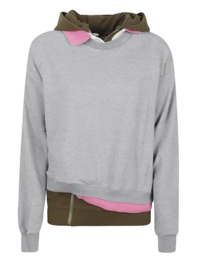 All In Triple Hoodie In Gray