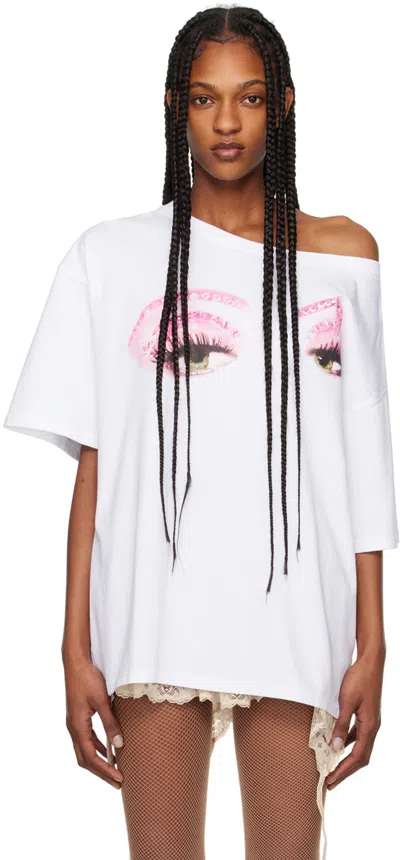 All In White Allina Eyes T-shirt