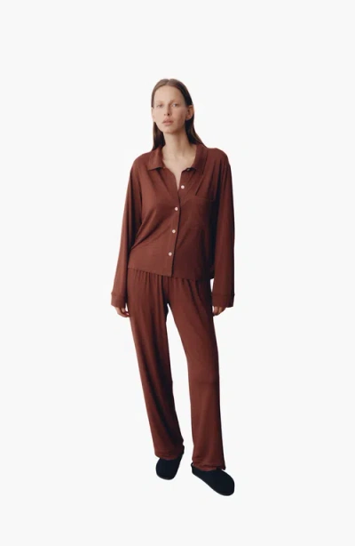 All My Love Sloan Pj Set In Brown