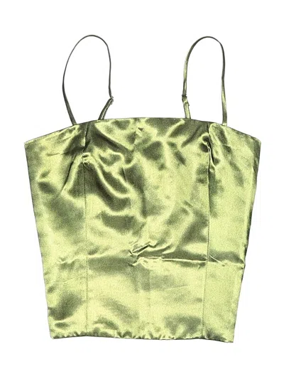 All My Love Tube Top Green Strapless Neckline Tops