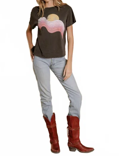 All Of Us Rainbow To Sun Tee In Black
