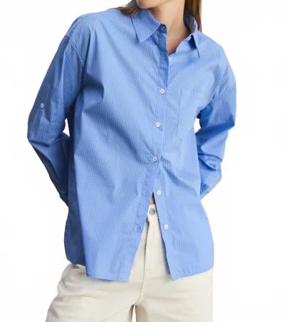All : Row Annalise Button Up Top In Blue