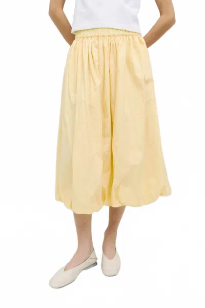 All : Row Bella Midi Skirt In Yellow