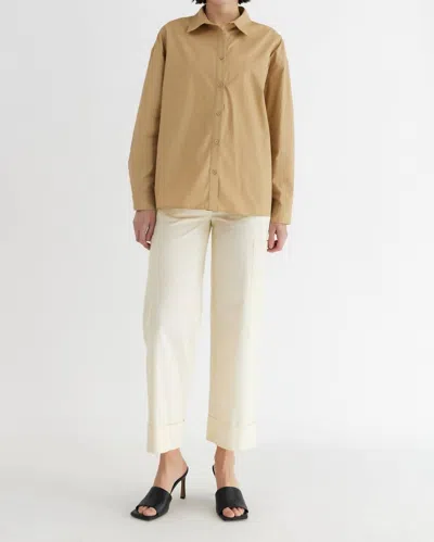All : Row Ema Top In Khaki In Green
