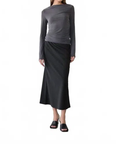 All : Row Ginny A-line Bias Skirt In Black