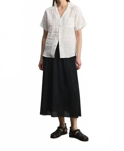 All : Row Leslie Plisse Skirt In Black In Multi