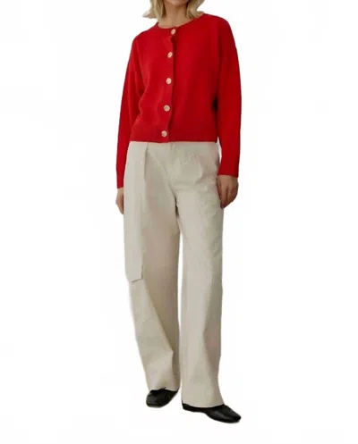 All : Row Lucy Knit Cardigan In Red