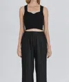 All : Row Maila Sleeveless Knit Top In Black In Black