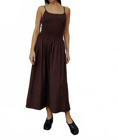 All : Row Marcella Midi Dress In Chestnut In Brown