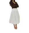 All : Row Mariana Midi Skirt In White In White