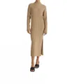All : Row Marie Tan Turtleneck Sweater Dress In Multi