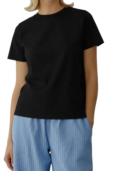 All : Row Thick Basic Short Sleeve Tee In Black