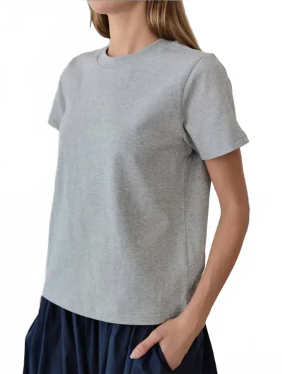 All : Row Thick Basic Tee In Grey In Gray