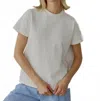 All : Row Thick Basic Tee In White In White