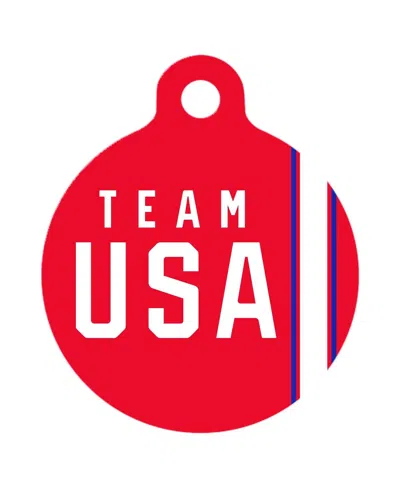 All Star Dogs Team Usa Logo Dog Tag In Red