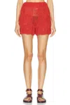 All That Remains Auri Shorts In Red In Red