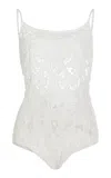 All That Remains Billy Cotton Lace Bodysuit In White