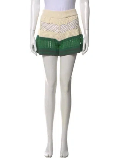 Pre-owned All That Remains Colorblock Pattern Mini Shorts In Multi