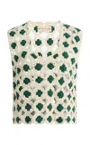 All That Remains Cris Cotton-crochet Top In Multi