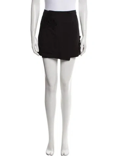 Pre-owned All That Remains Crochet Trim Mini Skirt In Black