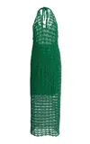 All That Remains Donna Cotton Crochet Dress In Green