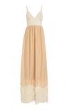All That Remains Exclusive Edith Cotton-silk Maxi Dress In Neutral